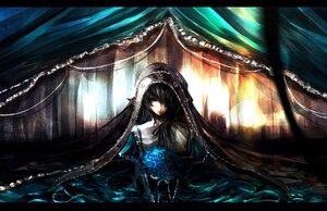 Rating: Safe Score: 0 Tags: 1girl auto_tagged black_dress black_hair curtains dress flower frills hairband image letterboxed lolita_fashion long_hair looking_at_viewer red_eyes rose solo suigintou User: admin