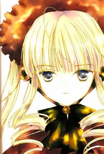 Rating: Safe Score: 0 Tags: 1girl bangs blonde_hair blue_eyes drill_hair expressionless eyebrows_visible_through_hair image long_hair looking_at_viewer portrait shinku solo twin_drills twintails User: admin