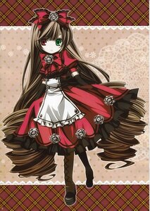 Rating: Safe Score: 0 Tags: 1girl boots bow brown_hair dress drill_hair flower full_body green_eyes heterochromia image knee_boots lolita_fashion long_hair pantyhose red_eyes rose solo suiseiseki very_long_hair User: admin