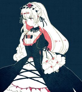 Rating: Safe Score: 0 Tags: 1girl black_dress blue_background closed_mouth dress flower frills hairband image juliet_sleeves long_hair long_sleeves puffy_sleeves red_eyes red_flower red_rose ribbon rose solo suigintou very_long_hair white_hair User: admin