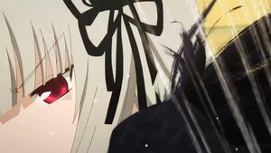 Rating: Safe Score: 0 Tags: 1girl bangs black_ribbon close-up dress face hair_ribbon image red_eyes ribbon solo suigintou User: admin