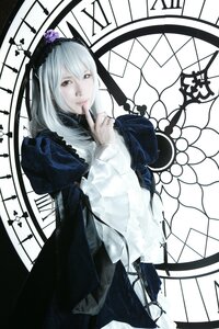 Rating: Safe Score: 0 Tags: 1girl dress flower frills gothic_lolita hairband lolita_fashion long_hair long_sleeves silver_hair solo suigintou User: admin