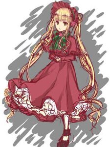 Rating: Safe Score: 0 Tags: 1girl blonde_hair bonnet bow bowtie crossed_arms dress full_body image long_hair long_sleeves looking_at_viewer red_dress shinku solo standing twintails very_long_hair User: admin