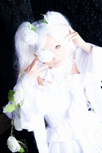 Rating: Safe Score: 0 Tags: 1girl dress flower kirakishou looking_at_viewer solo upper_body white_dress white_flower white_hair User: admin