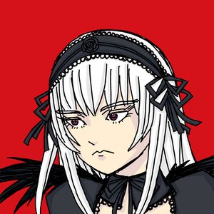 Rating: Safe Score: 0 Tags: 1girl bangs black_ribbon black_wings closed_mouth detached_collar gothic_lolita hairband image lolita_fashion lolita_hairband long_hair looking_at_viewer portrait red_background ribbon simple_background solo suigintou wings User: admin