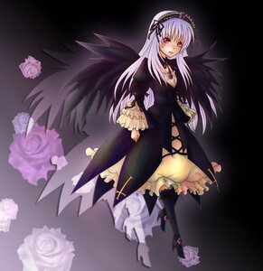 Rating: Safe Score: 0 Tags: 1girl black_rose black_wings dress flower frills hairband image long_hair long_sleeves pink_flower pink_rose purple_flower purple_rose red_eyes rose silver_hair solo suigintou white_rose wings User: admin