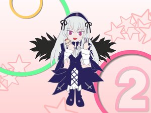 Rating: Safe Score: 0 Tags: 1girl bare_shoulders black_wings cross dress hairband image long_hair open_mouth purple_eyes smile solo star_(symbol) suigintou wings User: admin