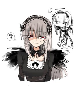 Rating: Safe Score: 0 Tags: 1girl bangs black_dress black_wings closed_mouth dress eyebrows_visible_through_hair hairband image long_sleeves looking_at_viewer ribbon shaded_face simple_background smile solo suigintou white_background wings User: admin