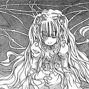 Rating: Safe Score: 0 Tags: 1girl dress flower frills greyscale image kirakishou long_hair long_sleeves looking_at_viewer monochrome solo traditional_media two_side_up ultimate_madoka very_long_hair User: admin