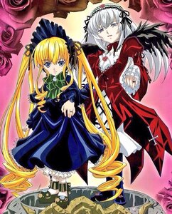 Rating: Safe Score: 0 Tags: 2girls black_wings blonde_hair blue_eyes bonnet dress drill_hair flower frills green_bow green_neckwear hairband image lolita_hairband long_hair long_sleeves looking_at_viewer marker_(medium) multiple_girls pair red_dress rose shinku silver_hair suigintou twintails very_long_hair wings User: admin