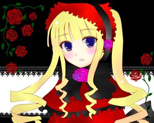 Rating: Safe Score: 0 Tags: 1girl blonde_hair blue_eyes blush flower image long_hair pink_flower pink_rose purple_flower purple_rose red_flower red_rose rose rose_petals shinku solo thorns twintails User: admin