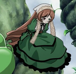 Rating: Safe Score: 0 Tags: 1girl brown_hair dress frills green_dress green_eyes heterochromia image long_hair long_sleeves outdoors plant red_eyes solo suiseiseki very_long_hair watering_can User: admin