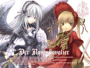 Rating: Safe Score: 0 Tags: 2girls black_wings blonde_hair blue_eyes dress flower frills hairband image long_hair long_sleeves looking_at_viewer multiple_girls pair shinku silver_hair simple_background suigintou twintails white_background wings User: admin