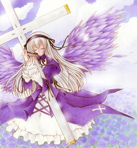 Rating: Safe Score: 0 Tags: 1girl black_wings blue_flower blue_rose closed_eyes dress flower frills hairband image long_hair long_sleeves pink_flower pink_rose purple_dress purple_flower purple_rose ribbon rose solo suigintou very_long_hair wings User: admin