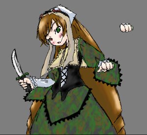 Rating: Safe Score: 0 Tags: 1girl blush brown_hair dress frills green_dress green_eyes heterochromia image long_hair long_sleeves looking_at_viewer red_eyes solo suiseiseki tongue very_long_hair User: admin