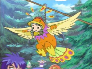 Rating: Safe Score: 0 Tags: black_eyes blurry day depth_of_field flying hat image kanaria open_mouth outdoors purple_hair sky solo wings User: admin