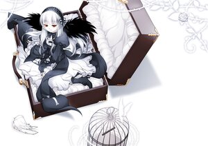 Rating: Safe Score: 0 Tags: 1girl auto_tagged bangs birdcage black_wings cage dress feathered_wings feathers flower frills hairband image long_hair long_sleeves red_eyes rose silver_hair sitting solo suigintou very_long_hair white_flower white_rose white_wings wings User: admin