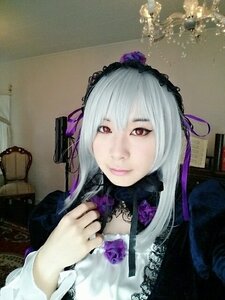 Rating: Safe Score: 0 Tags: 1girl 3d closed_mouth flower gothic_lolita hairband indoors lips lolita_fashion long_hair long_sleeves looking_at_viewer photo realistic red_eyes rose silver_hair solo suigintou User: admin