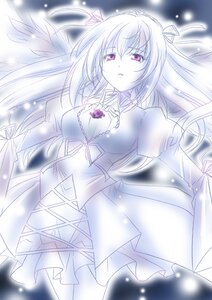 Rating: Safe Score: 0 Tags: 1girl breasts dress frills hair_ribbon image juliet_sleeves long_hair long_sleeves looking_at_viewer monochrome pink_eyes puffy_sleeves ribbon solo suigintou wings User: admin