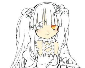 Rating: Safe Score: 0 Tags: 1girl bangs closed_mouth detached_collar dress eyebrows_visible_through_hair flower frills hair_flower hair_ornament image kirakishou long_hair looking_at_viewer simple_background smile solo upper_body white_background yellow_eyes User: admin