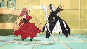 Rating: Safe Score: 0 Tags: black_hair dress image long_hair long_sleeves pair pink_hair shinku suigintou very_long_hair User: admin