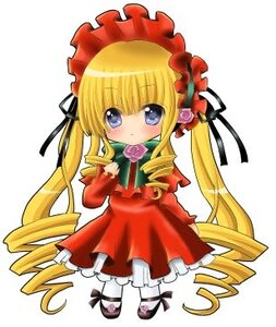 Rating: Safe Score: 0 Tags: 1girl auto_tagged blonde_hair blue_eyes blush bonnet bow chibi dress drill_hair flower full_body image long_hair long_sleeves looking_at_viewer pink_rose red_dress red_flower ribbon ringlets rose shinku simple_background solo standing twin_drills twintails white_background User: admin