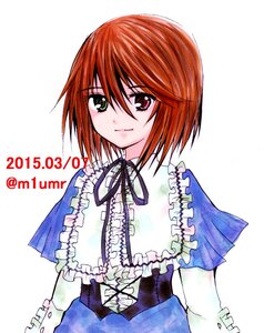 Rating: Safe Score: 0 Tags: 1girl closed_mouth dress frills heterochromia image long_sleeves looking_at_viewer red_eyes short_hair simple_background smile solo souseiseki striped upper_body white_background User: admin