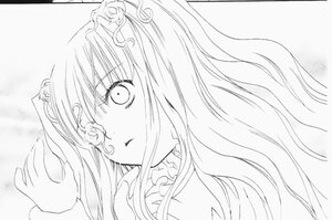 Rating: Safe Score: 0 Tags: 1girl flower greyscale hair_flower hair_ornament image kirakishou long_hair looking_at_viewer monochrome solo upper_body User: admin