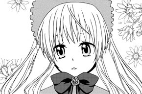 Rating: Safe Score: 0 Tags: 1girl blush bow bowtie flower greyscale hat image long_hair looking_at_viewer monochrome portrait shinku simple_background solo twintails white_background User: admin