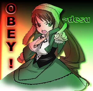 Rating: Safe Score: 0 Tags: 1girl brown_hair collar dress frills green_dress green_eyes heterochromia image long_hair long_sleeves looking_at_viewer open_mouth red_eyes solo suiseiseki twintails User: admin