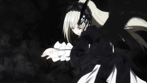 Rating: Safe Score: 0 Tags: 1girl bangs black_dress black_ribbon dress frilled_sleeves frills hairband image long_hair long_sleeves silver_hair solo suigintou very_long_hair wings User: admin