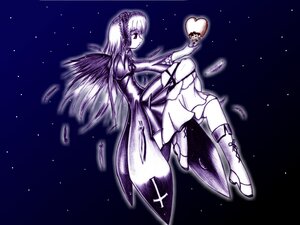 Rating: Safe Score: 0 Tags: 1girl auto_tagged boots dress flower full_body hairband holding image long_hair monochrome sky solo space star_(sky) starry_sky suigintou wings User: admin