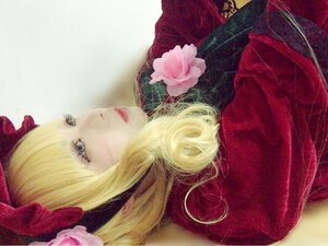 Rating: Safe Score: 0 Tags: 1girl bangs blonde_hair blue_eyes flower lips profile shinku solo upper_body User: admin