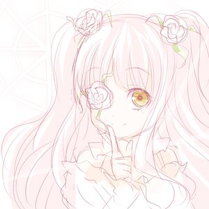 Rating: Safe Score: 0 Tags: 1girl flower hair_flower hair_ornament image kirakishou long_hair looking_at_viewer pink_rose rose smile solo thorns upper_body white_flower white_rose yellow_eyes User: admin