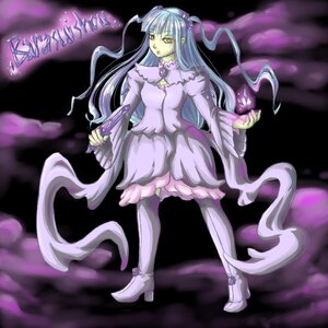 Rating: Safe Score: 0 Tags: 1girl barasuishou boots dress frills full_body image layered_sleeves long_hair long_sleeves smoke solo standing two_side_up very_long_hair yellow_eyes User: admin