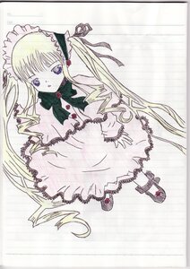 Rating: Safe Score: 0 Tags: 1girl blonde_hair blue_eyes bow dress drill_hair frills full_body image long_hair long_sleeves looking_at_viewer rose shinku shoes solo twintails very_long_hair User: admin