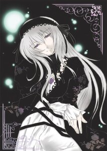 Rating: Safe Score: 0 Tags: 1girl black_dress dress flower frills hairband image long_hair long_sleeves looking_at_viewer silver_hair solo suigintou very_long_hair wings User: admin