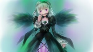 Rating: Safe Score: 0 Tags: 1girl black_dress black_wings dress flower frills hairband image juliet_sleeves lolita_hairband long_hair long_sleeves looking_at_viewer puffy_sleeves purple_eyes ribbon rose silver_hair solo suigintou wings User: admin