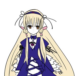 Rating: Safe Score: 0 Tags: 1girl bangs blonde_hair blue_dress brown_eyes closed_mouth dress eyebrows_visible_through_hair hair_ribbon hairband image long_hair long_sleeves looking_at_viewer purple_dress ribbon sidelocks simple_background solo suigintou very_long_hair white_background User: admin