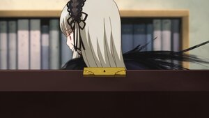 Rating: Safe Score: 0 Tags: 1girl black_dress blurry blurry_background depth_of_field dress hairband image long_hair ribbon solo suigintou very_long_hair User: admin