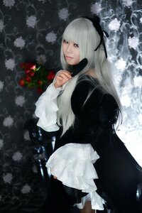 Rating: Safe Score: 0 Tags: 1girl black_dress closed_mouth dress flower gothic_lolita hairband lips lolita_fashion long_hair long_sleeves looking_at_viewer realistic solo suigintou User: admin