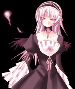 Rating: Safe Score: 0 Tags: 1girl auto_tagged black_background black_dress black_wings detached_collar dress feathered_wings feathers flower frills hairband image long_hair long_sleeves looking_at_viewer pink_eyes ribbon silver_hair simple_background solo suigintou transparent_background wings User: admin