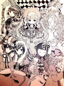 Rating: Safe Score: 0 Tags: 6+girls argyle argyle_background argyle_legwear bonnet bow checkered checkered_background checkered_floor checkered_kimono chess_piece closed_eyes dress flower hair_ornament hat hina_ichigo holding_hands image kanaria lolita_fashion long_hair monochrome multiple multiple_girls ribbon rose shinku short_hair souseiseki suigintou suiseiseki tagme top_hat twintails User: admin