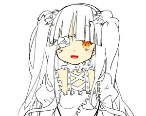 Rating: Safe Score: 0 Tags: 1girl :d bangs detached_collar dress flower frills hair_flower hair_ornament image kirakishou long_hair looking_at_viewer open_mouth puffy_sleeves simple_background smile solo twintails upper_body white_background white_flower white_hair User: admin