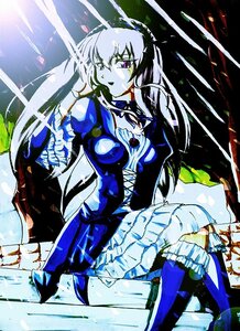 Rating: Safe Score: 0 Tags: 1girl dress frills image long_hair long_sleeves open_mouth purple_eyes rose solo suigintou thighhighs wings User: admin