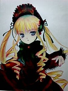 Rating: Safe Score: 0 Tags: 1girl bangs blonde_hair blue_eyes dress image long_hair long_sleeves looking_at_viewer shinku solo twintails User: admin