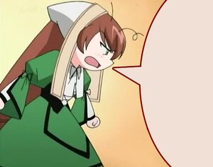 Rating: Safe Score: 0 Tags: 1girl apron brown_hair dress green_dress green_eyes image long_sleeves open_mouth simple_background solo suiseiseki User: admin