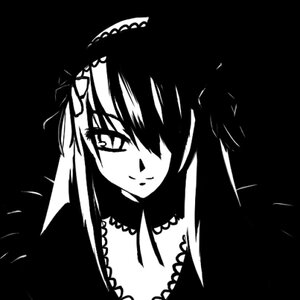 Rating: Safe Score: 0 Tags: 1girl choker dress greyscale image long_hair looking_at_viewer monochrome simple_background smile solo suigintou upper_body User: admin