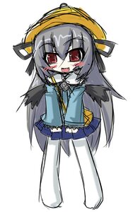 Rating: Safe Score: 0 Tags: 1girl :d blush chibi full_body grey_hair hat image long_hair long_sleeves looking_at_viewer open_mouth red_eyes smile solo standing suigintou very_long_hair User: admin