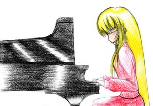 Rating: Safe Score: 0 Tags: 1girl blonde_hair blush closed_eyes image long_hair long_sleeves profile shinku skirt solo User: admin